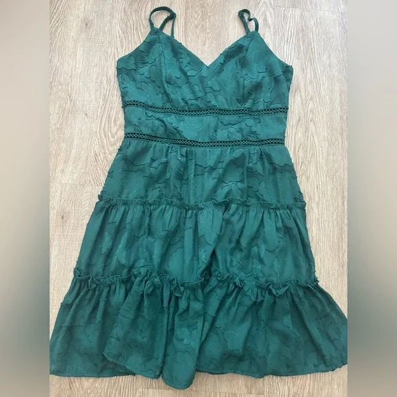 Trixxi Dresses | Trixxi Green Lace Dress | Color: Green | Size: S | Hhigg19'S Closet